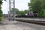 Two IHB natural gas switchers work the west end of the yard